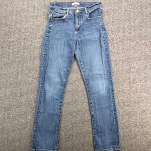 Loft Modern Straight Jeans Womens 29/8 Medium Wash Blue Denim Mid Rise Classic